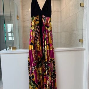 Elegant Multicolor Maxi Dress